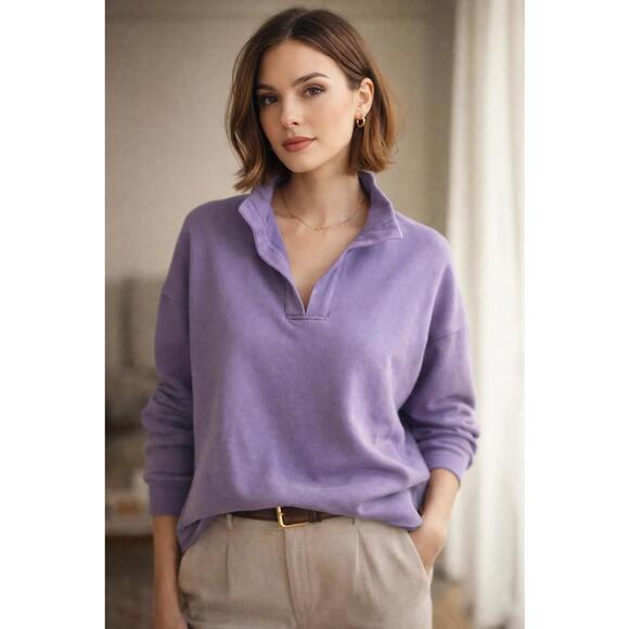 Xirena Tops - Xirena Lavender Pullover Sweatshirt